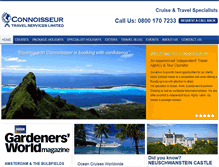 Tablet Screenshot of connoisseur-travel.co.uk